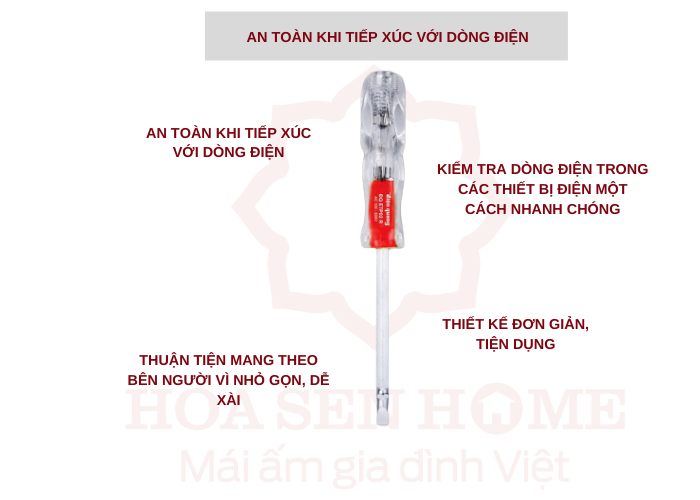 Bút thử điện ETP02 R (đổi đầu, đỏ)