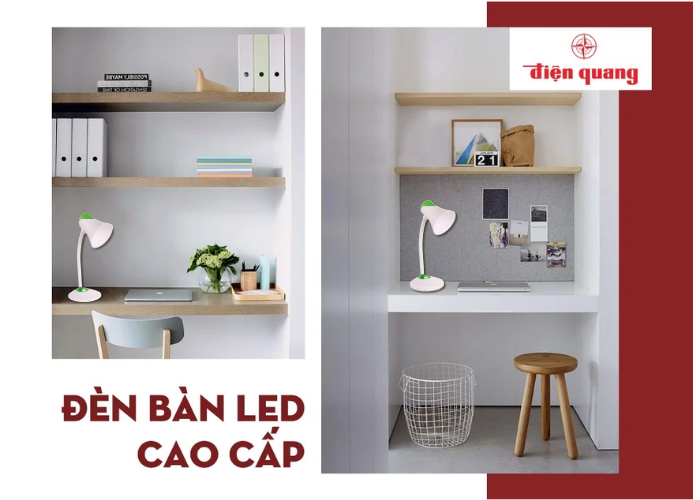 Đèn bàn bảo vệ thị lực DKL15 WG B (màu trắng- xanh lá cây, bóng led daylight)