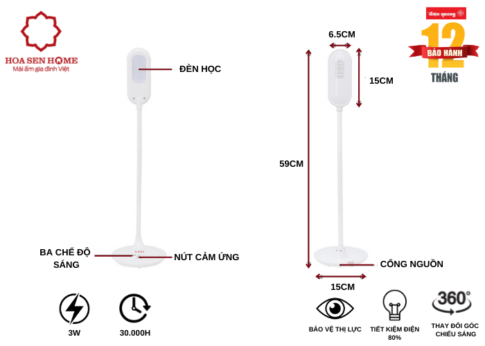 Đèn bàn led LDL05 3W