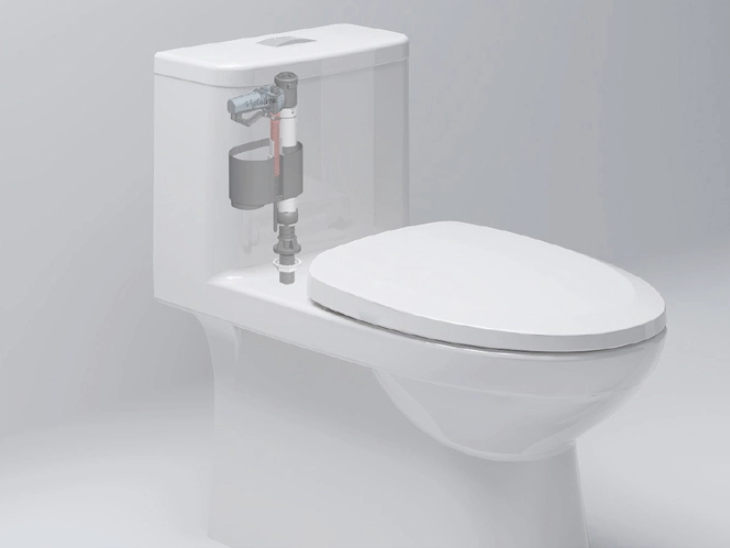 Bàn cầu một khối 2 nút nhấn nắp êm màu trắng MK2 (kèm xịt VG826) VIG