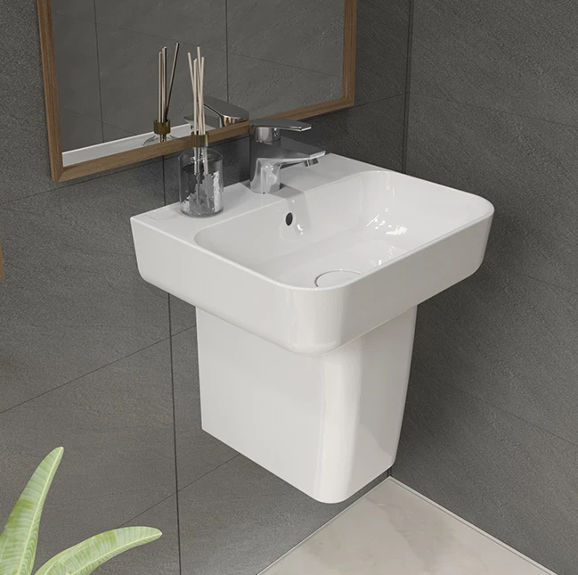 Bộ lavabo treo tường chân ngắn V23 Viglacera