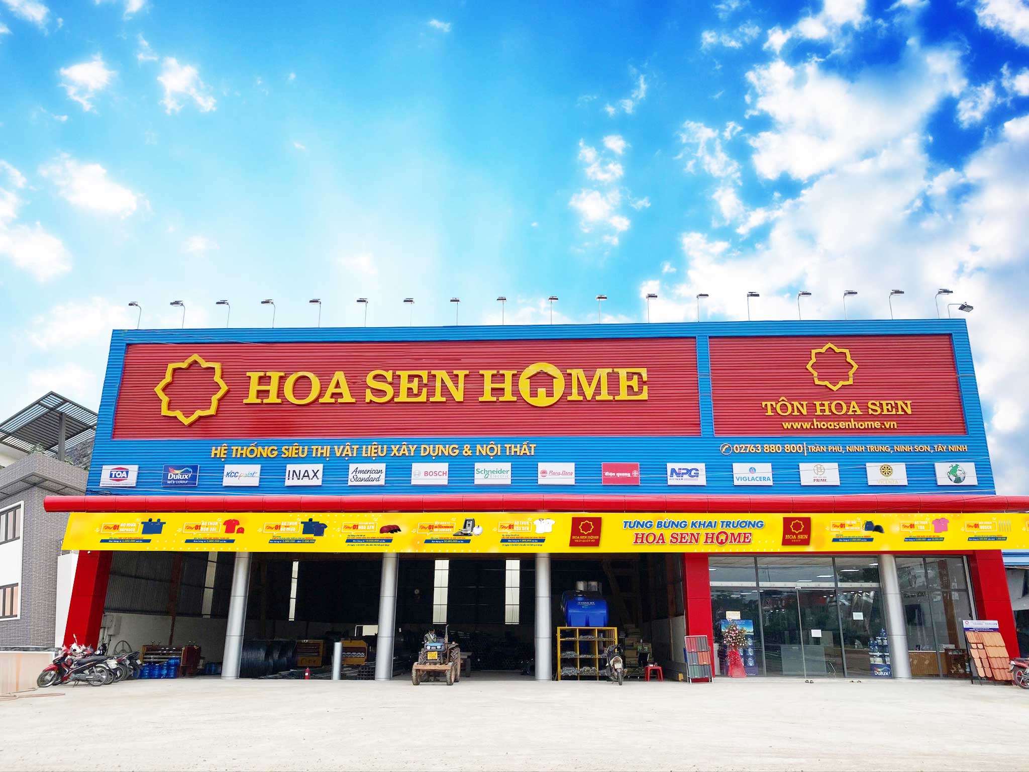 Hệ thống siêu thị vật liệu xây dựng & nội thất Hoa Sen Home trên toàn quốc