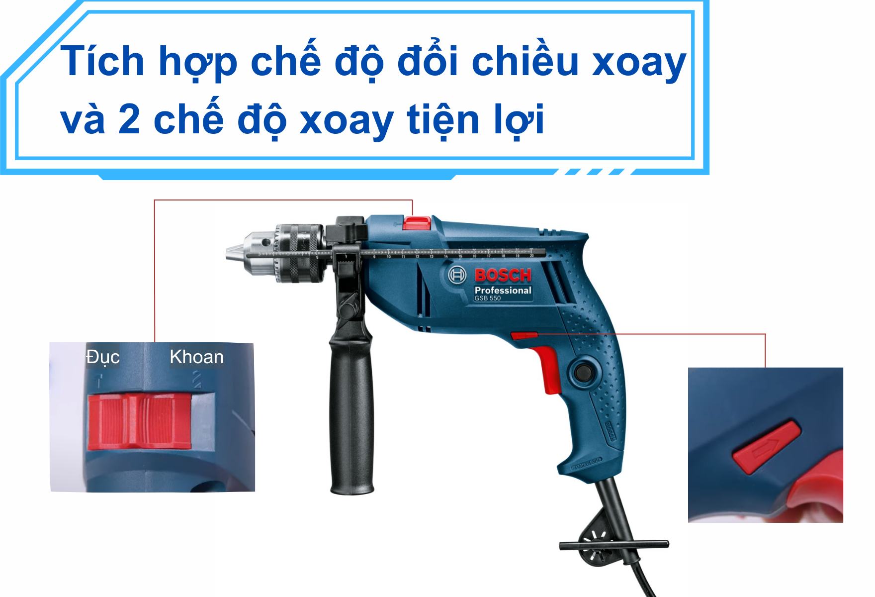 Bosch gsb 550 discount set